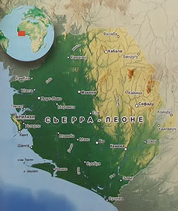 Политическая карта Сьерра-Леоне